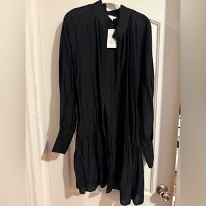 H&M Black Long Sleeve Dress
